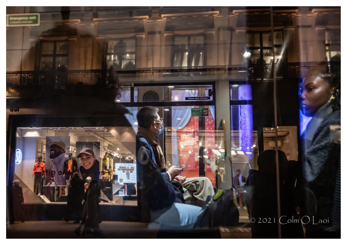 virtualcolm's tweet photo. Reflections in a bus window #bus #buswindow #reflections #tfl #regentstreet #london #abstract https://t.co/pE2lwT83us