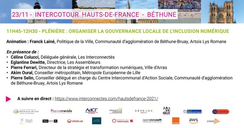 🌎📲 Pierre Ferrari (@pie_ferrari) on Twitter photo 📢On se donne RDV demain à <a href="/VilleBethune/">Béthune</a> pour une plénière sur la gouvernance locale de l’inclusion #numérique
<a href="/EglantineDewitt/">Eglantine Dewitte</a> <a href="/OURALAkim/">Akim OURAL</a> <a href="/celinecolucci/">Colucci Céline</a>
🚀Lien d'inscription et programme de la journée : lnkd.in/ghAvEu7v 📢On se donne RDV demain à <a href="/VilleBethune/">Béthune</a> pour une plénière sur la gouvernance locale de l’inclusion #numérique
<a href="/EglantineDewitt/">Eglantine Dewitte</a> <a href="/OURALAkim/">Akim OURAL</a> <a href="/celinecolucci/">Colucci Céline</a>
🚀Lien d'inscription et programme de la journée : lnkd.in/ghAvEu7v