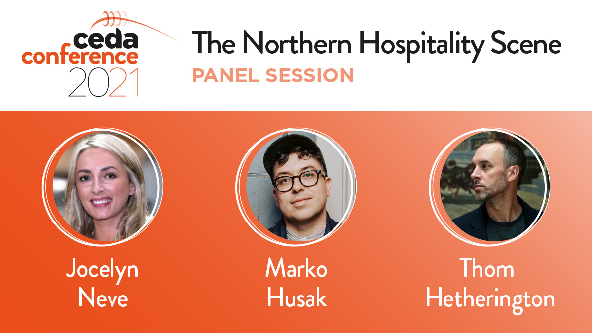 CEDAUK's tweet photo. Welcome to #cedaConference Week!
With just 2 days to go we want to introduce another panel of fantastic speakers. @ThomHetheringto of @NRBManchester, @BundobustMarko of @Bundobust and @joycelynneve of @OakmanInns will take part in The Northern Hospitality Scene panel discussion. https://t.co/awvJgVsiGg