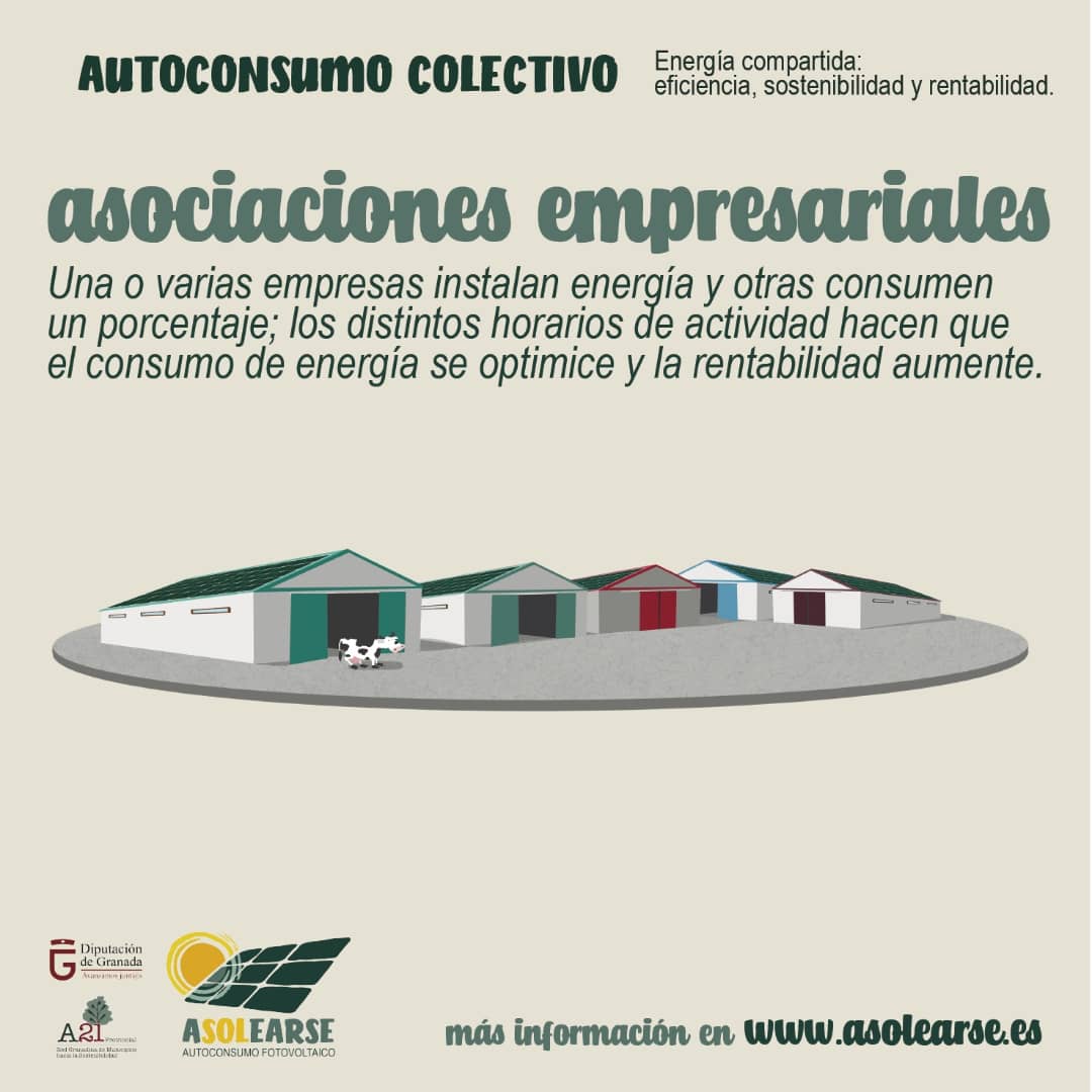 asolearse's tweet photo. Autoconsumo colectivo:
Comparte energía y se más eficiente, rentable y sostenible.

Más información en https://t.co/TnmzCYgbEx

@diputaciondegranada @redgramas @secoopera https://t.co/9TG9uaOCDs