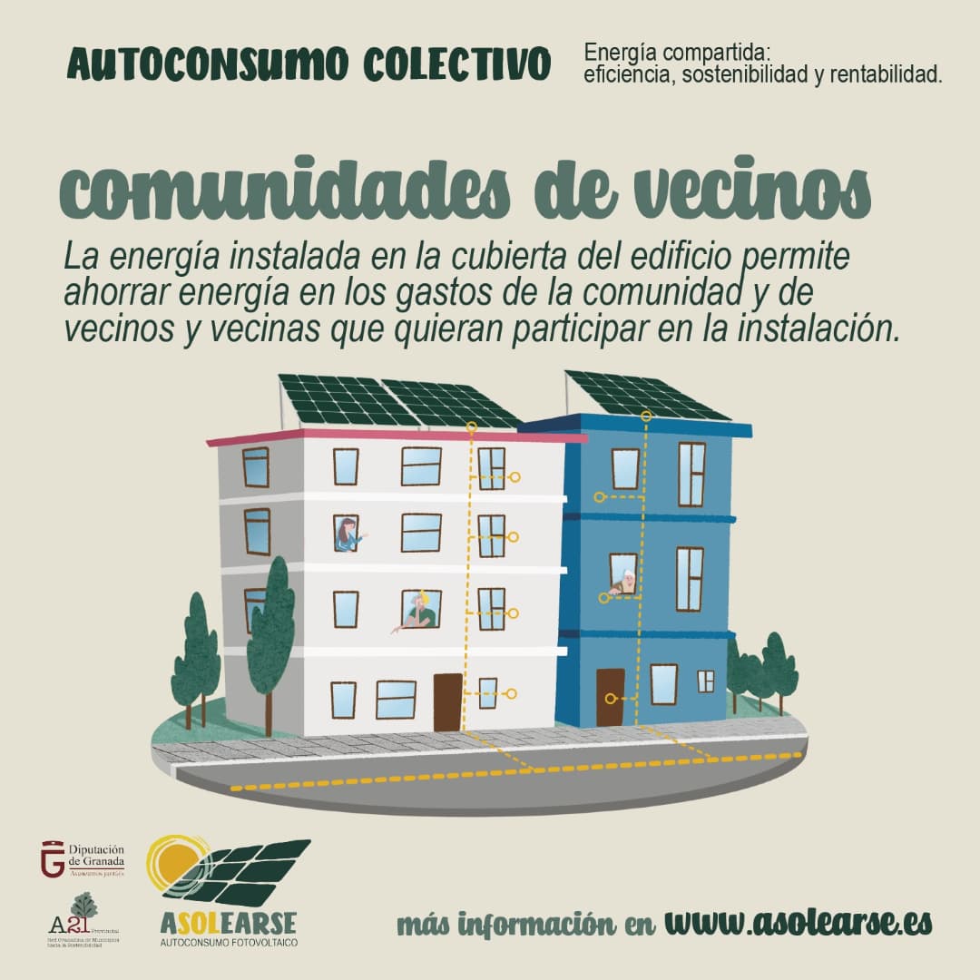 asolearse's tweet photo. Autoconsumo colectivo:
Comparte energía y se más eficiente, rentable y sostenible.

Más información en https://t.co/TnmzCYgbEx

@diputaciondegranada @redgramas @secoopera https://t.co/9TG9uaOCDs
