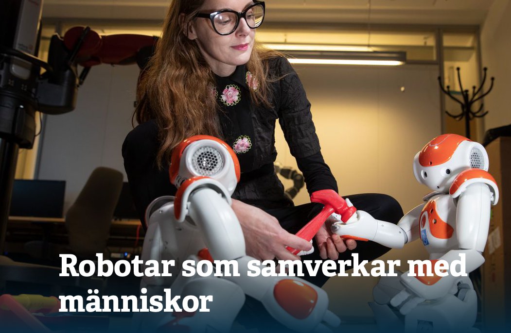 Grattis till Wallenberg Scholar Danica Kragic Jensfelt som utsetts till årets AI svensk. #KAW100 #artificiellintelligens #AI #robotar 
Läs om hennes robotforskning
bit.ly/3oMWg6l