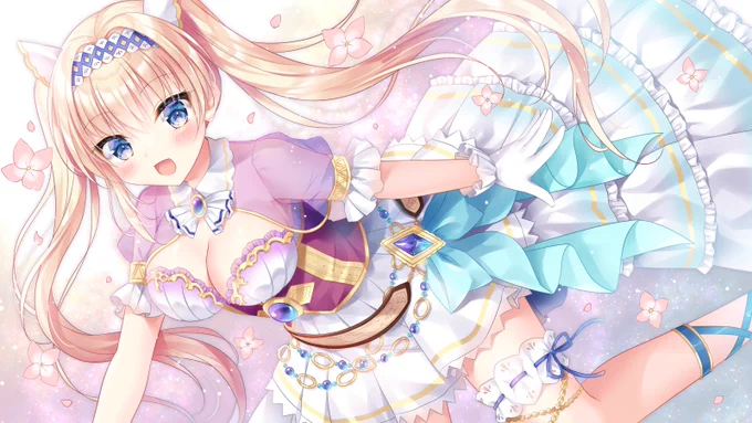 比較的最近の絵🐰
#いいツインテールの日 