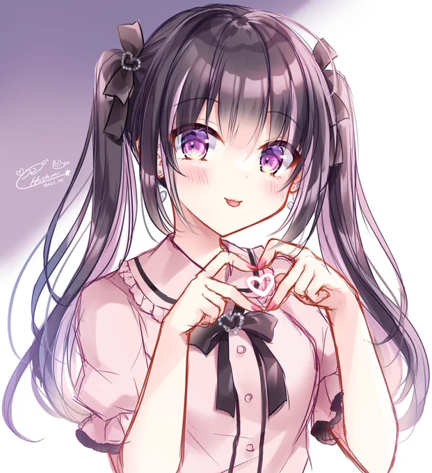 比較的最近の絵🐰
#いいツインテールの日 
