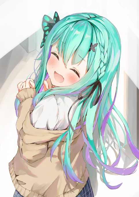 #絵クロマンサー 
からの不意打ちの笑顔 