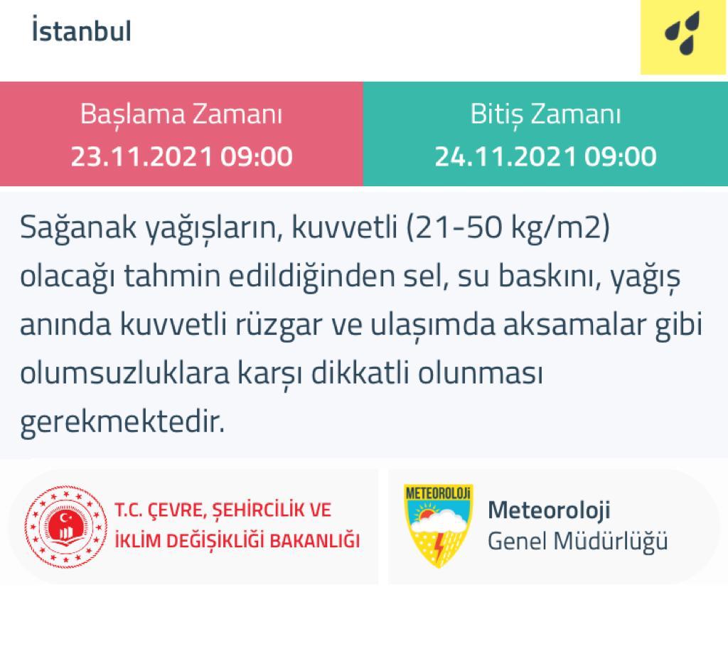 İSTANBUL İÇİN "SARI" KOD İLE UYARI

MGM, yarın sabah saatlerinden itibaren etkili olması beklenen sağanak yağışların oluşturabileceği sel, su baskını, yağış anında kuvvetli rüzgâr ve ulaşımda aksamalar gibi olumsuzluklara karşı vatandaşları uyardı. 

#Yağmur #Sağanak #İstanbul