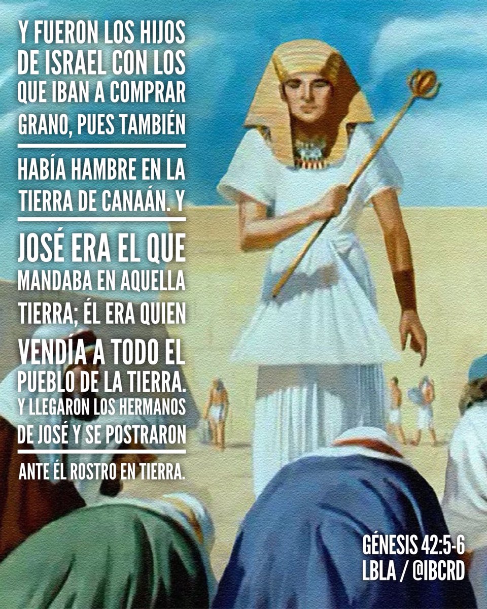 Génesis 42:5-6 #LBLA #MASDETIenmi #Versículo #Biblia #Dios