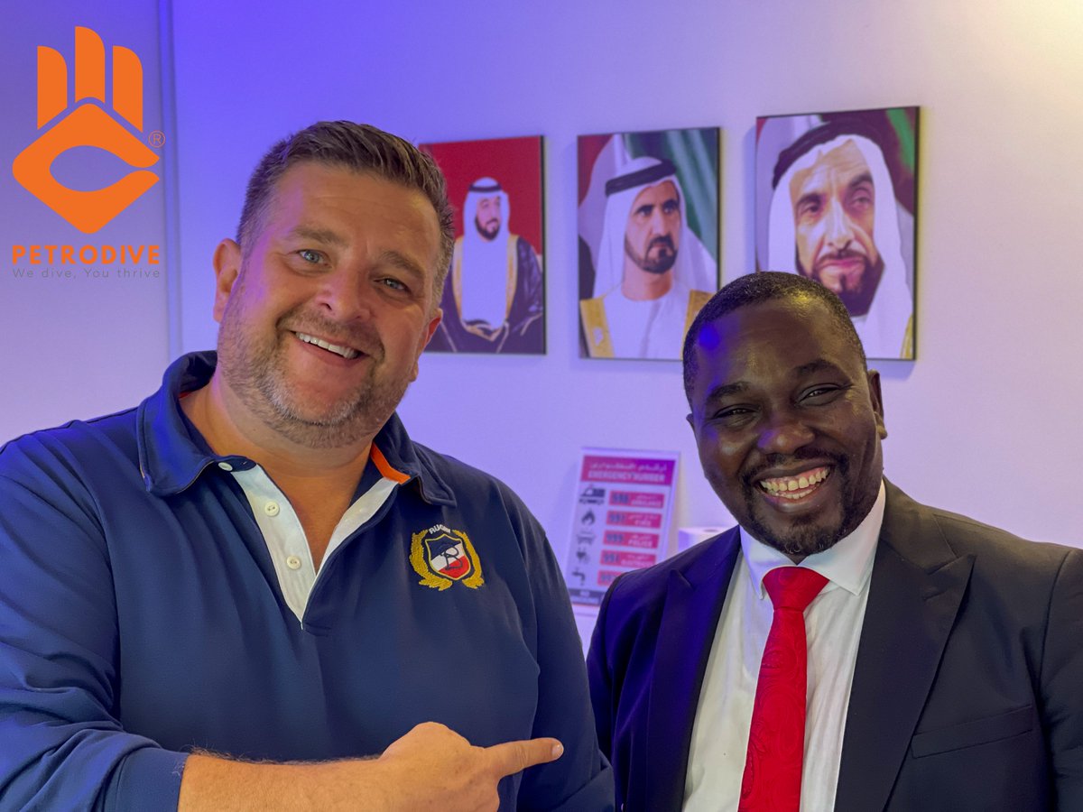 petrodive's tweet photo. It was a pleasure meeting Mr. Jacob INDUGAFA from FAIRTEX INTEGRATED SERVICES LIMITED as we discussed the 2022 plans of working together in #Nigeria #Wearepetrodive https://t.co/nmakDTlofH