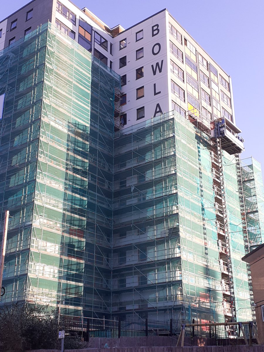 CaseyCompanies's tweet photo. Good to see Bowland House for @MyGreatPlace  emerging from the scaffold in the Blackburn sunshine!!!
@BTP_Architects 
#improvinglives #highrise #refurbishment https://t.co/v96seqyuDt