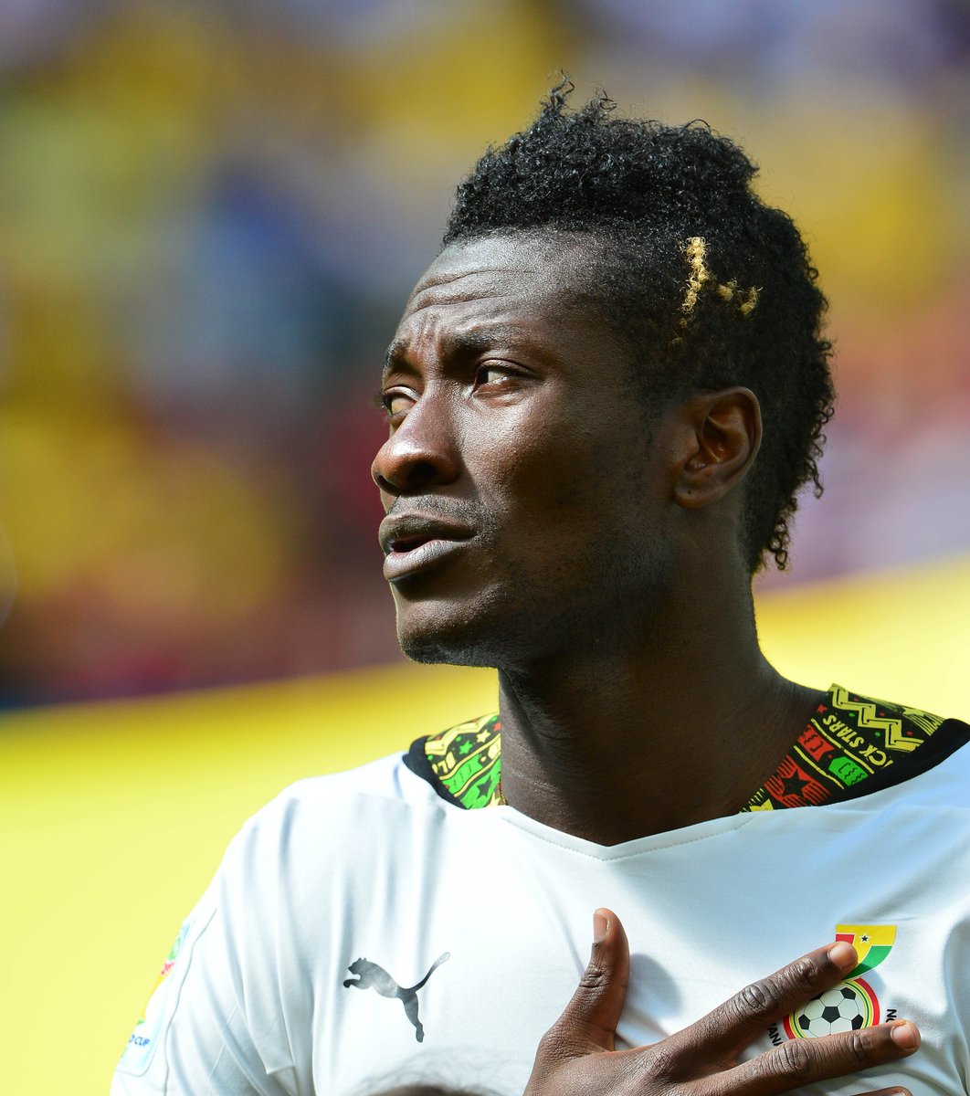 Squawka's tweet photo. Happy 36th birthday to the first man to score in nine consecutive major international tournaments:

◉ 2006 World Cup
◉ 2008 AFCON
◉ 2010 AFCON
◉ 2010 World Cup
◉ 2012 AFCON
◉ 2013 AFCON
◉ 2014 World Cup
◉ 2015 AFCON
◉ 2017 AFCON

Asamoah Gyan. 🇬🇭 https://t.co/HPDA7uG3g3