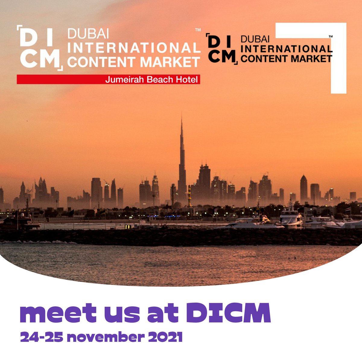 🇦🇪Dubai International Content Market will be held this year on the 24th &amp; 25th of November at the Jumeirah Beach Hotel Conference Centre.
🇷🇺Meet us at the Russian Content Worldwide pavilion, C7-D2.
👉🏻Register now: dicm.ae/why-register/