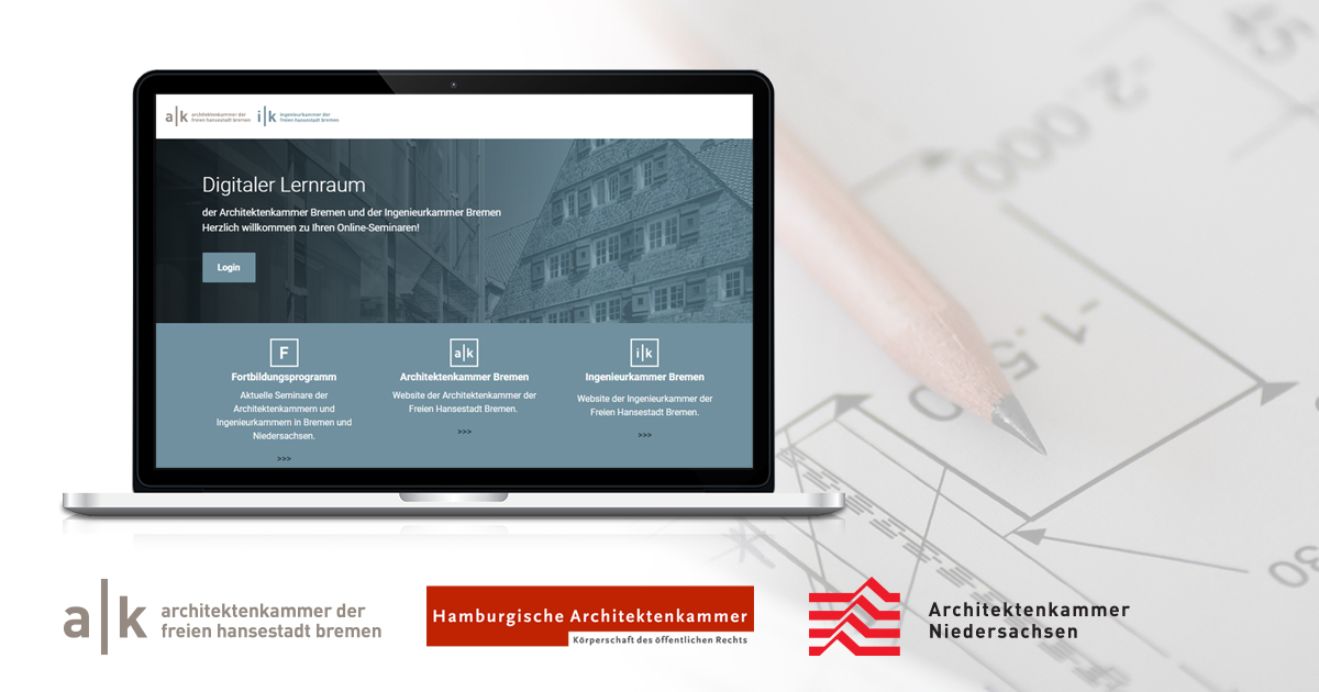 Mit Hilfe unseres kostengünstigen LMS MyCollege können die Architekten- und Ingenieurkammern Bremen, Hamburg und Niedersachsen eigene Lernräume für Ihre Kund*innen anbieten und Seminare online abhalten. ▶️ccb21.de/lernplattforme…