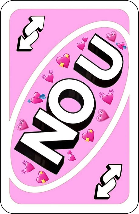 No U! Uno reverse card | Greeting Card