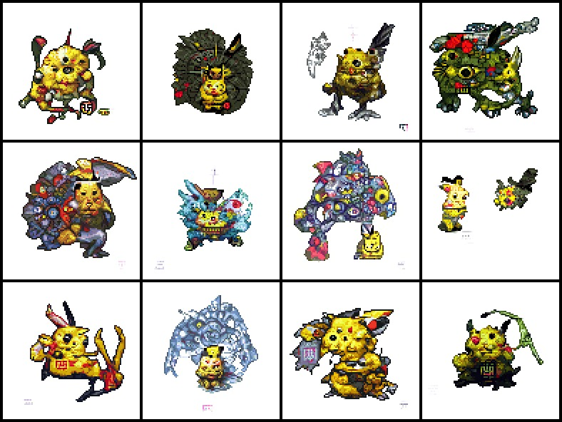 stan_vossen's tweet photo. Pikachu in the style of Takashi Murakami https://t.co/xbDKNOS61V
