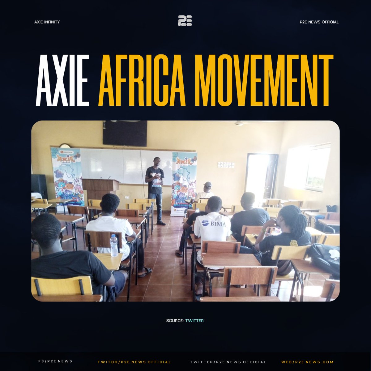P2ENewsOfficial's tweet photo. The mission continues, Axie Africa full steam ahead. Educating the continent one class at a time! 🤝

Source: https://t.co/m2WdrcW1Cr https://t.co/6L1FtB5HrJ