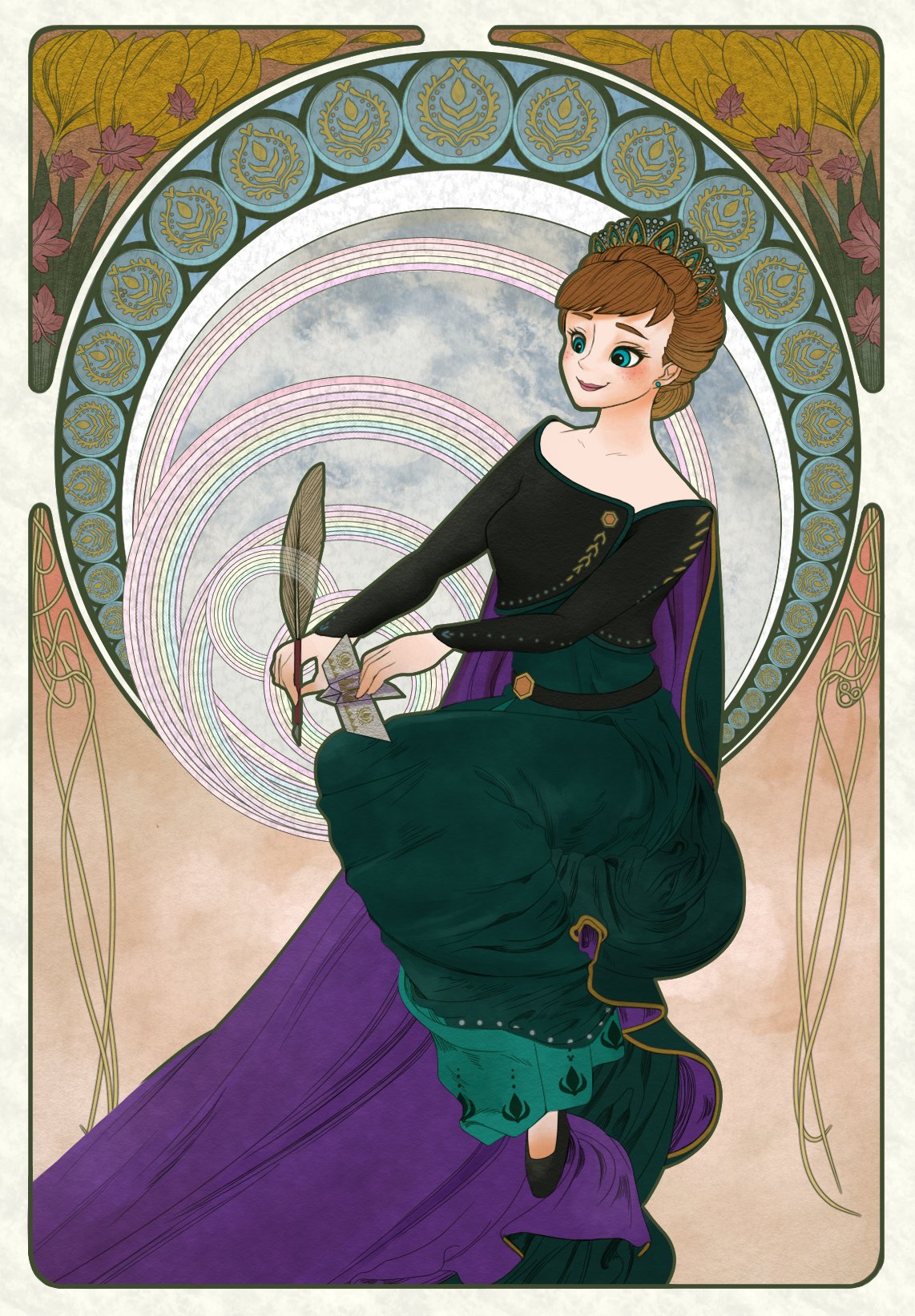 ミュシャオマージュ「月」