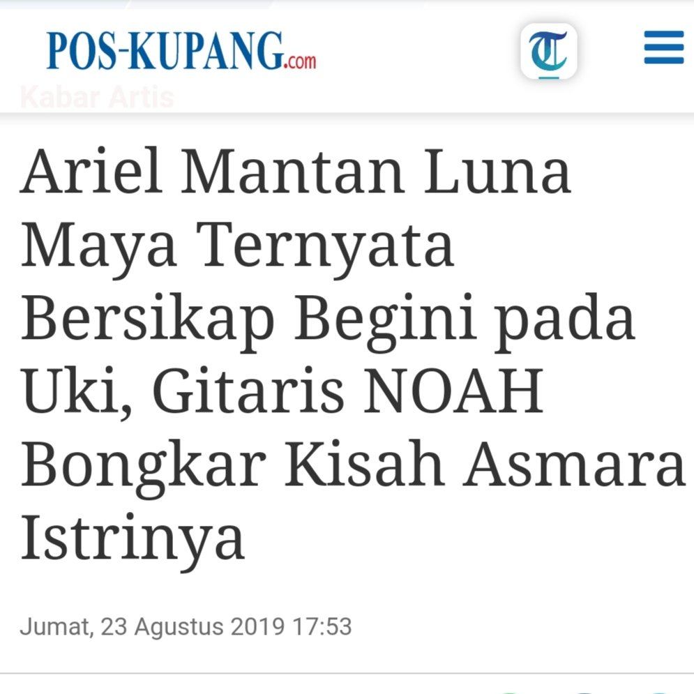 mazzini_gsp's tweet photo. Tiap liat Ariel, gue keinget berita lama ini 😂
((Ariel, Mantan Kekasih Luna Maya dan Sophia Latjuba yang Dekat Pevita Pearce)) https://t.co/Gqw4GzltHB