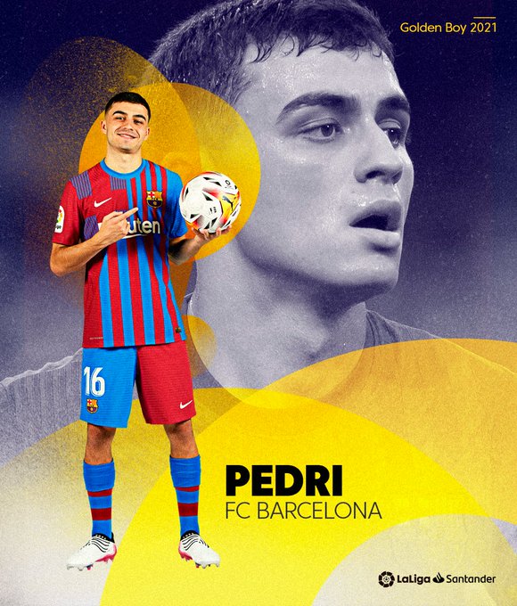 Barcelona Talent Pedri Wins 21 Golden Boy Award Barcelona Talent Pedri Wins 21 Golden Boy Award