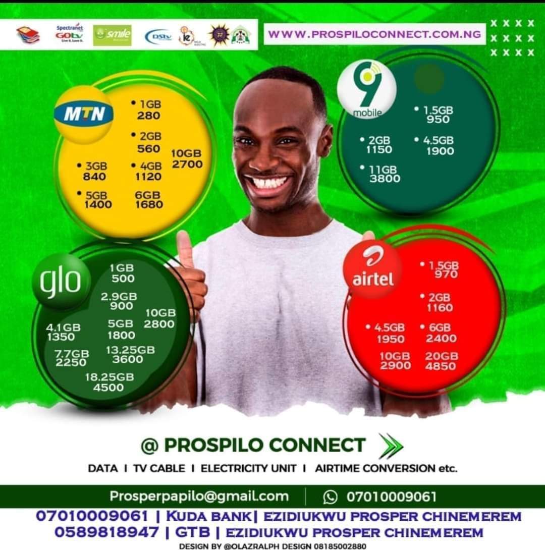 pezidiukwu's tweet photo. It's been so Long since i last posted my Flier. 🙏

Pls, Patronise me.  🙏🙏 

With N280 you can get MTN 1gb

#Prospilo_Connect https://t.co/HJR14HE26u