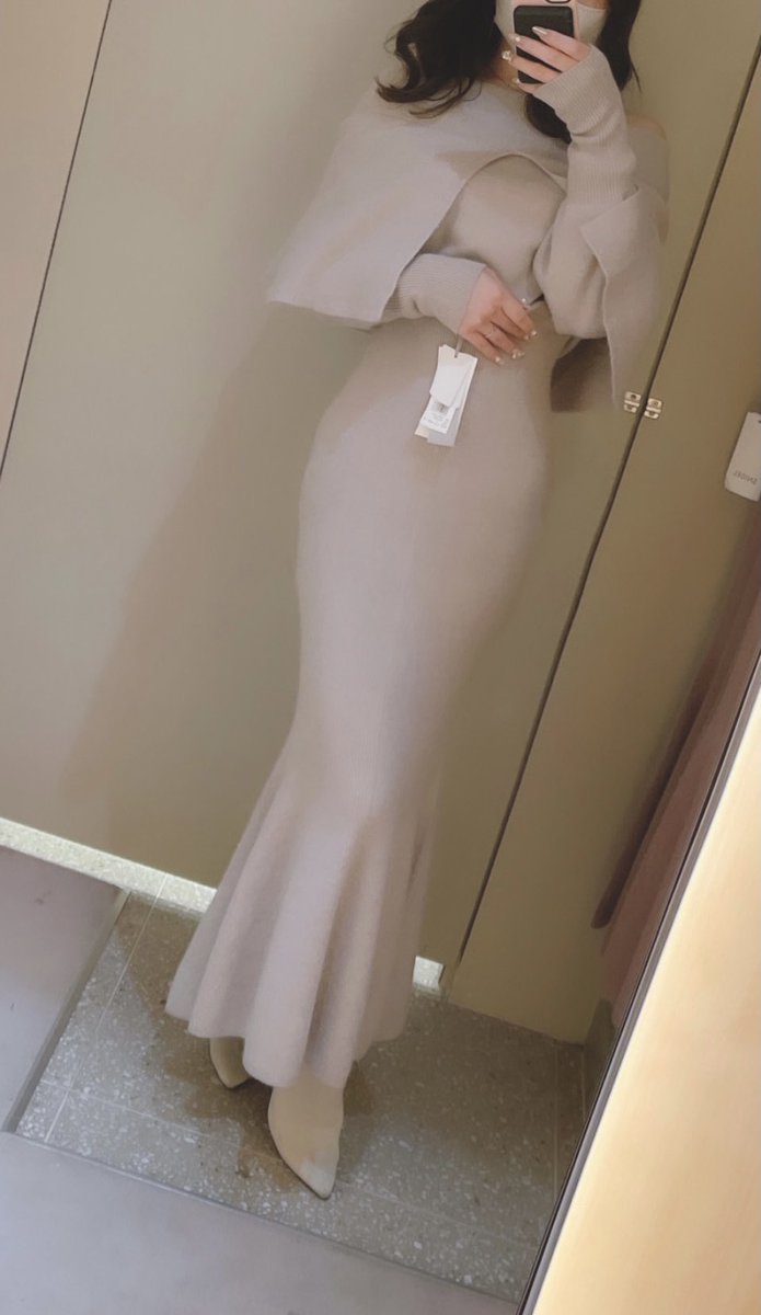 70%OFF】 SNIDEL スリットショールオフショルワンピース - ワンピース