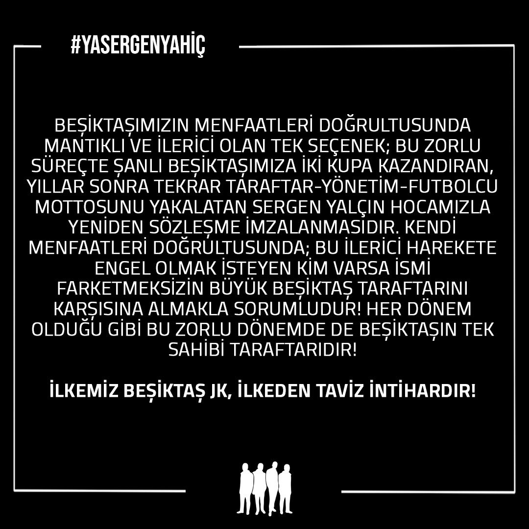 İlkemiz belli hedef belli #YaSergenYaHiç