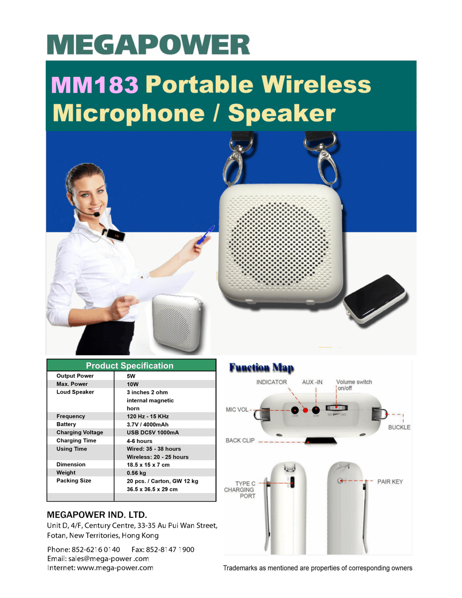 AVVisionIndia's tweet photo. ·  MEGAPOWER MM183 Portable Wireless Microphone / Speaker.

We have Sample Sets ready Which you can Place your Order immediately.

E-mail : sales@av-visionindia.co.in
https://t.co/nFf85mxMZF https://t.co/4nIg248cvF