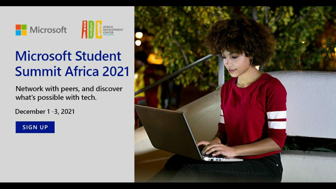 Another amazing year with an amazing amazing summit <a href="/MicrosoftADC/">Microsoft Africa Development Center</a> 
#MSSA2021 <a href="/DeKUTkenya/">Dedan Kimathi University of Technology</a> <a href="/TechDekut/">Microsoft Student Ambassadors</a> #100DaysOfCode <a href="/myles_shadrack/">Shadrack, Microsoft MVP</a> <a href="/Devmartin10/">DevMartin</a> <a href="/dehub_dekut/">DeHUB DeKUT</a>