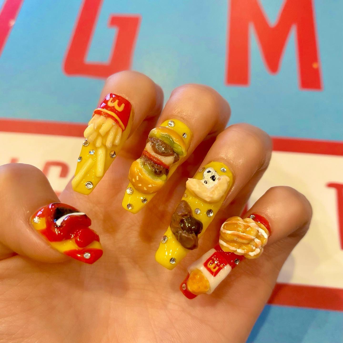 あいめろちゃん New Nail マクドナルド ネイル めためた可愛い 美味しそう T Co Nrszsfvk7e Twitter
