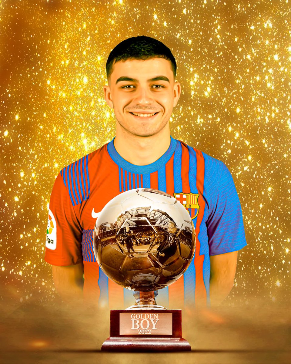 ScoutPlyr's tweet photo. OFFICIEL ! Pedri remporte le Golden Boy 2021 🏆

#football #goldenboy #goldenboy2021 #barca #laliga https://t.co/Gf3oFZZ7ku