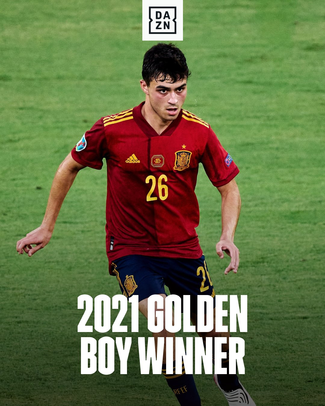 Dazn Football Pedri Has Been Announced As The Winner Of The 21 Golden Boy Award T Co Uaobznsnsl Twitter