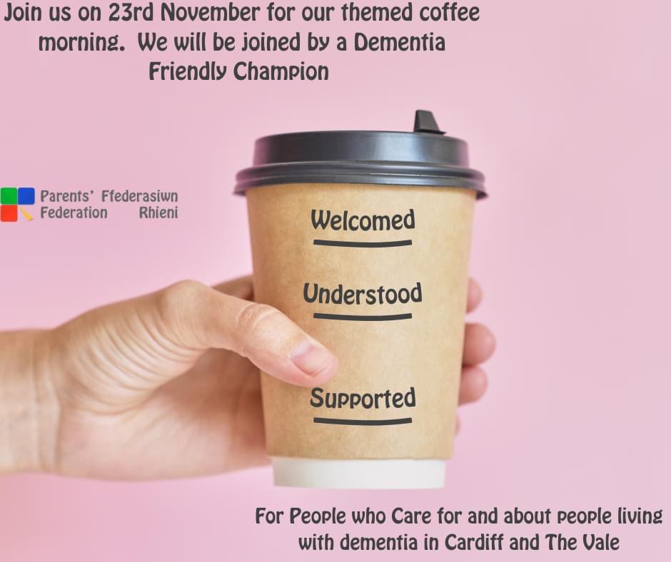 Cardiff & the Vale Parents Federation (@parentsfed) on Twitter photo Join us at 11am tomorrow for our Dementia themed coffee morning find the link on our Facebook Page #coffee #dementia #cardiff #ValeOfGlamorgan <a href="/AllWalesForum/">All Wales Forum</a> Join us at 11am tomorrow for our Dementia themed coffee morning find the link on our Facebook Page #coffee #dementia #cardiff #ValeOfGlamorgan <a href="/AllWalesForum/">All Wales Forum</a>