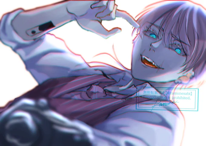 #東卍FA 
💊でご機嫌スクラップ中の春千夜。 