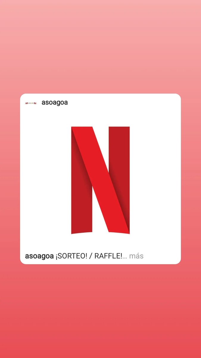 AsoAGOA's tweet photo. ¡Rumbo a los 2.000 en Instagram!

¡Sorteo 1 tarjeta regalo de #Netflix valorada en 50€!

Válido para: países zona euro.

HASTA: 31 de dic. a las 23:59.

REQUISITOS (cumplir los 3 para que sea válido): https://t.co/wUAufA4Sm4 https://t.co/QKivs2AQZu