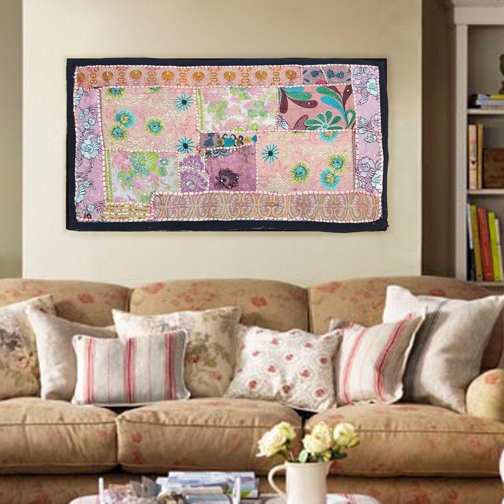 wall art Tapestry Antique Bohemian Embroidered Patchwork Vintage Wall Hanging TE20