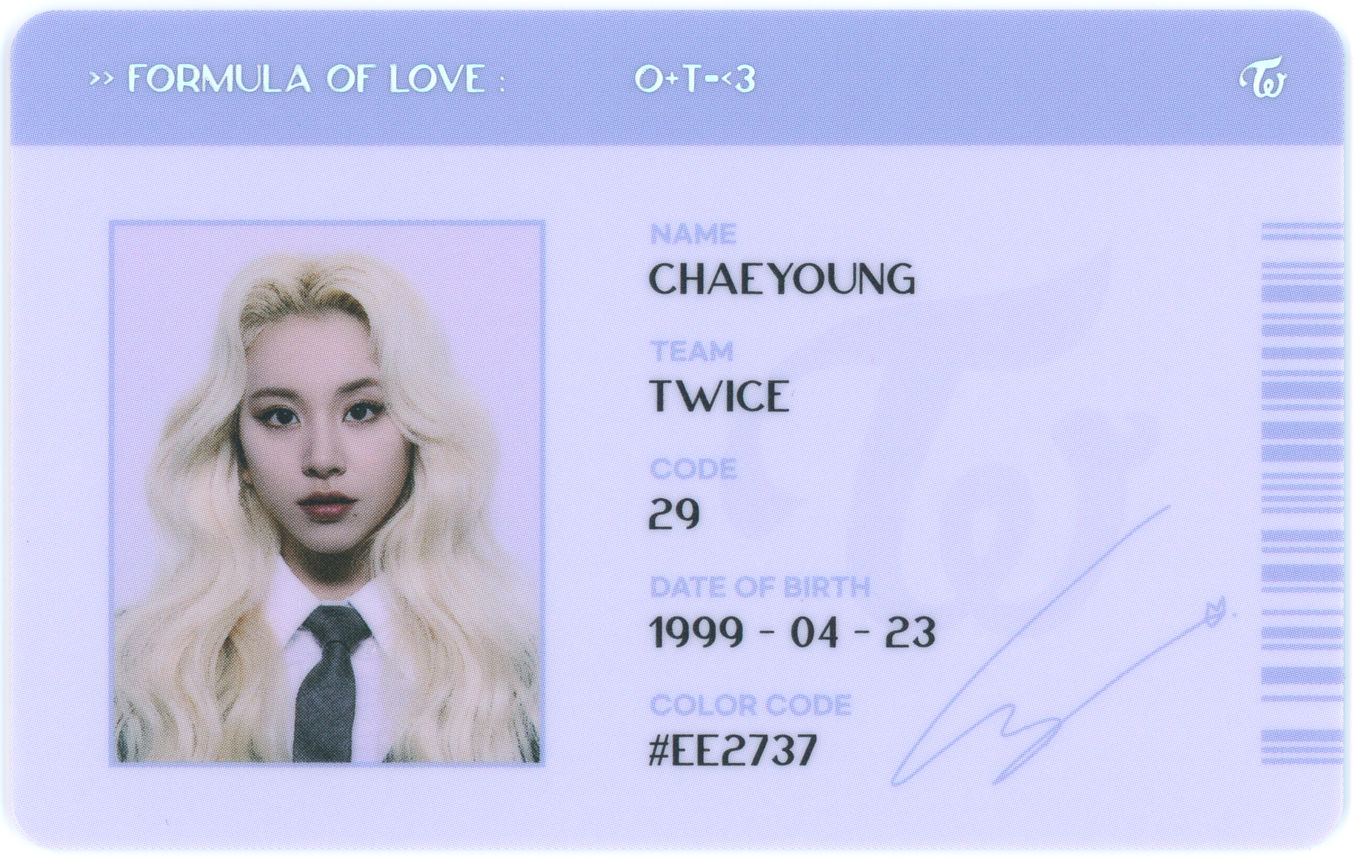 TWICE チェヨン twice CHAEYOUNG chaeyong 直筆 Yahoo!オークション - TWICE 直筆サイン公式フォトカード