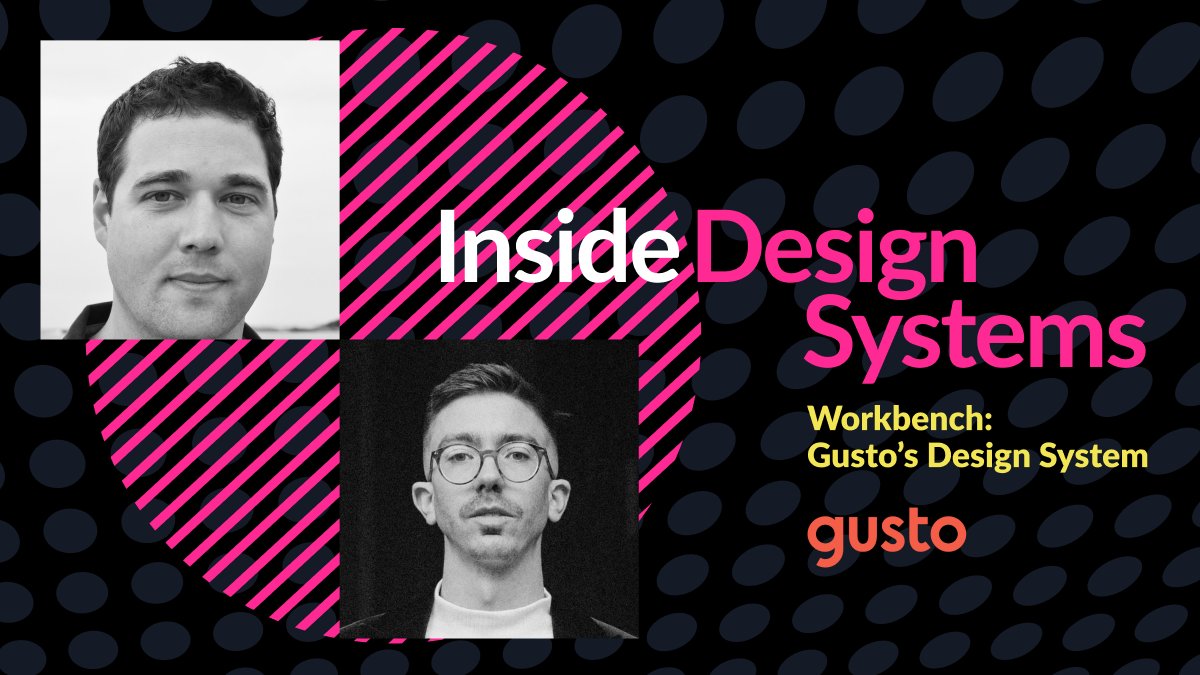 dscc_tor's tweet photo. Join us for a deep dive into Workbench, @GustoHQ's  Design System with @dmtors, Design Systems Designer, and @benclister, Hybrid Design Systems Designer/Developer at Gusto.

📅 Tuesday, November 30, 2021
⏰ 12 PM to 1:30 PM EDT
🎫 RSVP: https://t.co/51atKGCVB7 for access https://t.co/19Kz76atwp