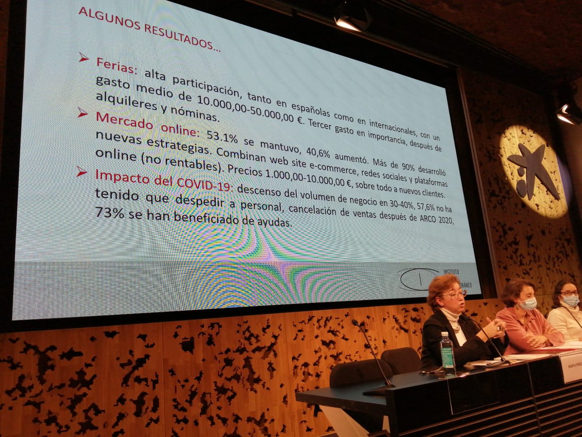 IAC_asociacion's tweet photo. 📍Hoy ha tenido lugar en @CaixaForum Madrid la presentación del informe "El Mercado del Arte Español" de la mano de @mperezib @artseconomics @nialart_lawfirm 

Si te lo has perdido, no te preocupes, puedes descargar y leer el informe en nuestra web👇
https://t.co/AFPFq8eHvW https://t.co/c35MkQPECb