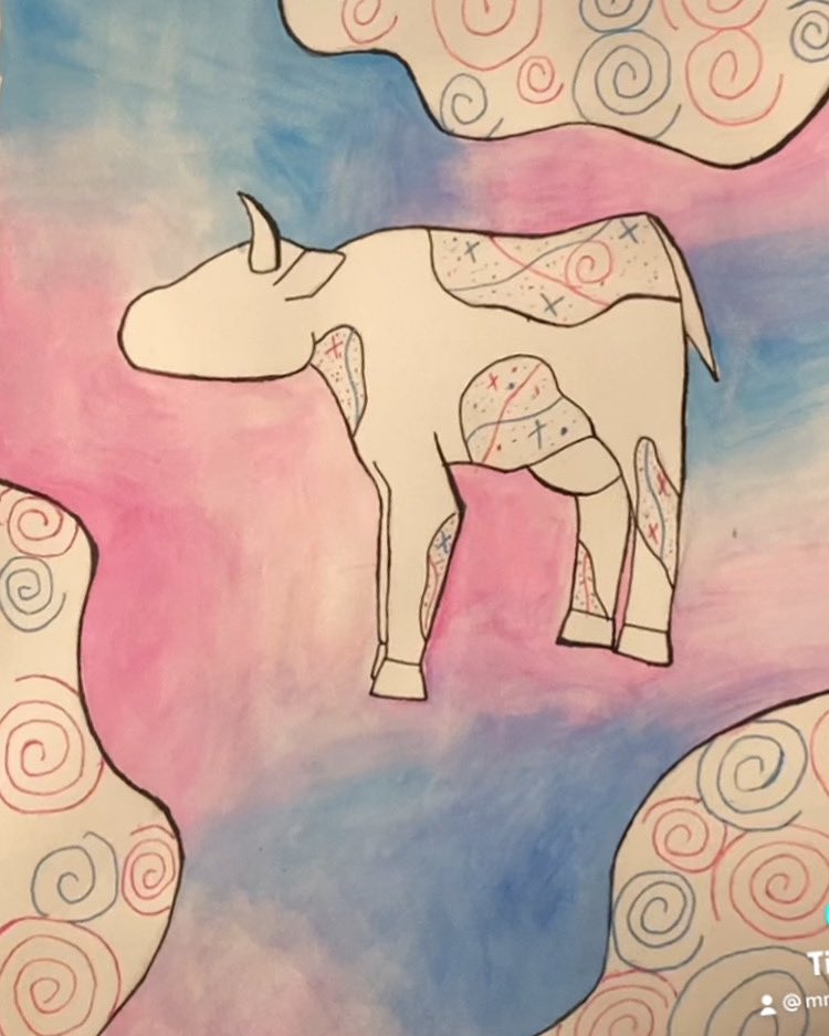 mrbeeboyyy's tweet photo. Here’s a little moo cow. 

#art #artist #cow https://t.co/gE5JFmNmzg