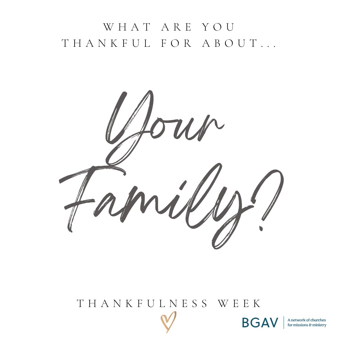 It's a week all about thankfulness! Leave us a reply for what you're thankful for in your family!