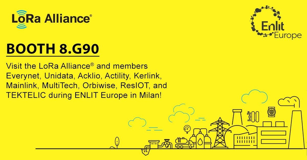 #LoRaAlliance members <a href="/EverynetIoT/">Everynet</a>, Unidata, <a href="/acklio/">Acklio</a>, <a href="/Actility/">Actility</a>, <a href="/kerlink_news/">Kerlink</a>, Mainlink, <a href="/MultiTechSys/">MultiTech</a>, <a href="/OrbiWise/">OrbiWise</a>, <a href="/ResIOT_Server/">ResIOT.io</a>, &amp; <a href="/tektelic/">TEKTELIC</a> will be at #EnlitEurope in Milan showcasing #LoRaWAN use cases. Learn more here: lora-alliance.org/event/enlit-eu…