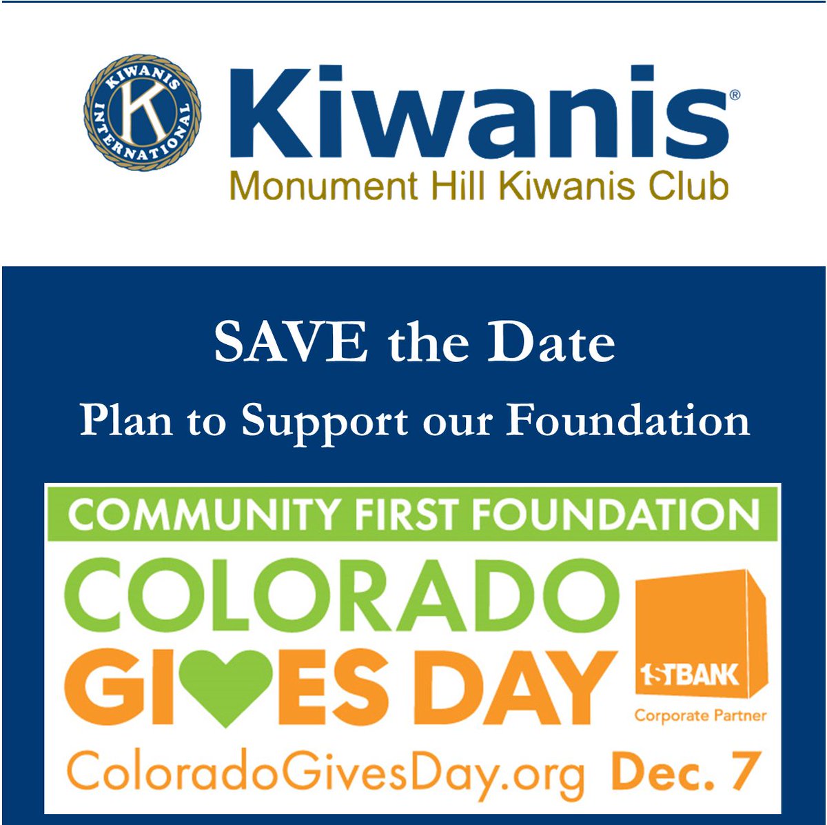 Dec 7 #COGivesDay make a gift to our foundation that makes a difference in the lives of people in our local community #MonumentColorado #TriLakes coloradogives.org/MonumentHillFo…