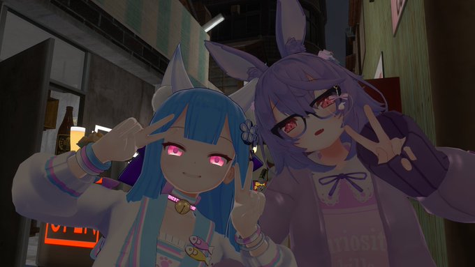 #おうつちのVRC日記
じょぼおじとツーショ
きれいなアクセ! 