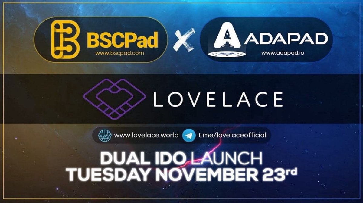 ADAPadofficial's tweet image. 📢 AMA TODAY! Join us for the #LOVELACE AMA presented to you by #ADAPAD! 

➡️ NOVEMBER 22ND, 2021 at 5:30PM UTC 

➡️ AMA LINK: t.me/Adapadofficial

🗣 LOVELACE joins us for an AMA! We&apos;ll discuss exciting project details, developments and more!