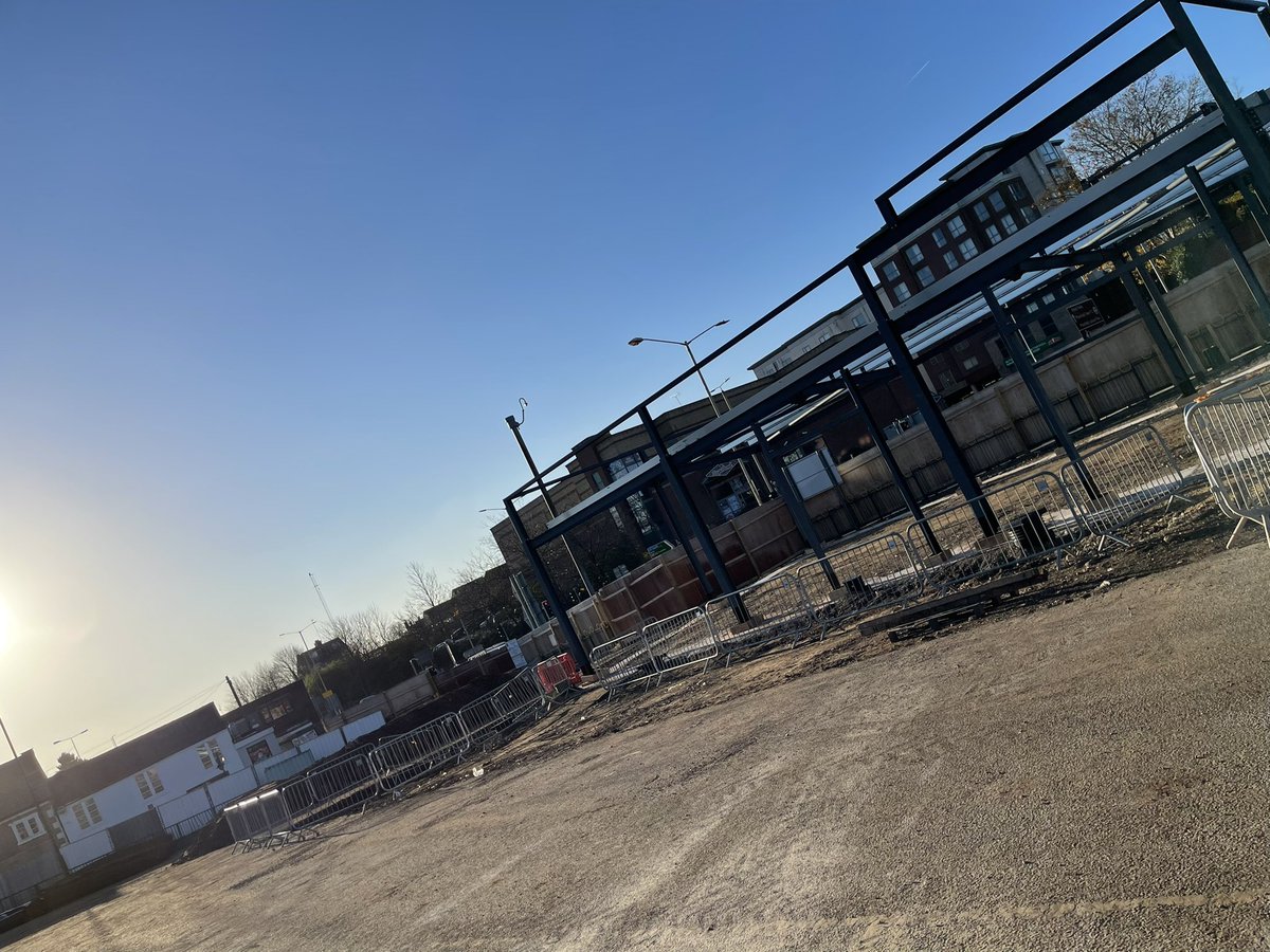 ARBAGroup's tweet image. Another view on site at our Stockwell Gateway development in #Mansfield. It’s exciting to see the structures rising and get a sense of how the site will be.