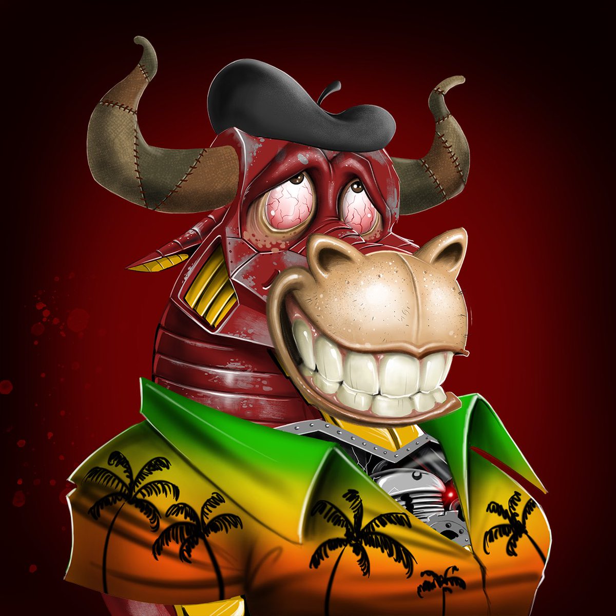 BullsOnTheBlock's tweet image. Our friends @connect are giving away an Evolved Bull to 1 lucky winner! This Bull has definitely been to paradise before.🌴😎

To enter:
1. Follow @connect and @BullsOnTheBlock 
2. RT and like this post
3. Join both of our Discords (links in bios)
5. Tag 3 friends below 

#NFTs