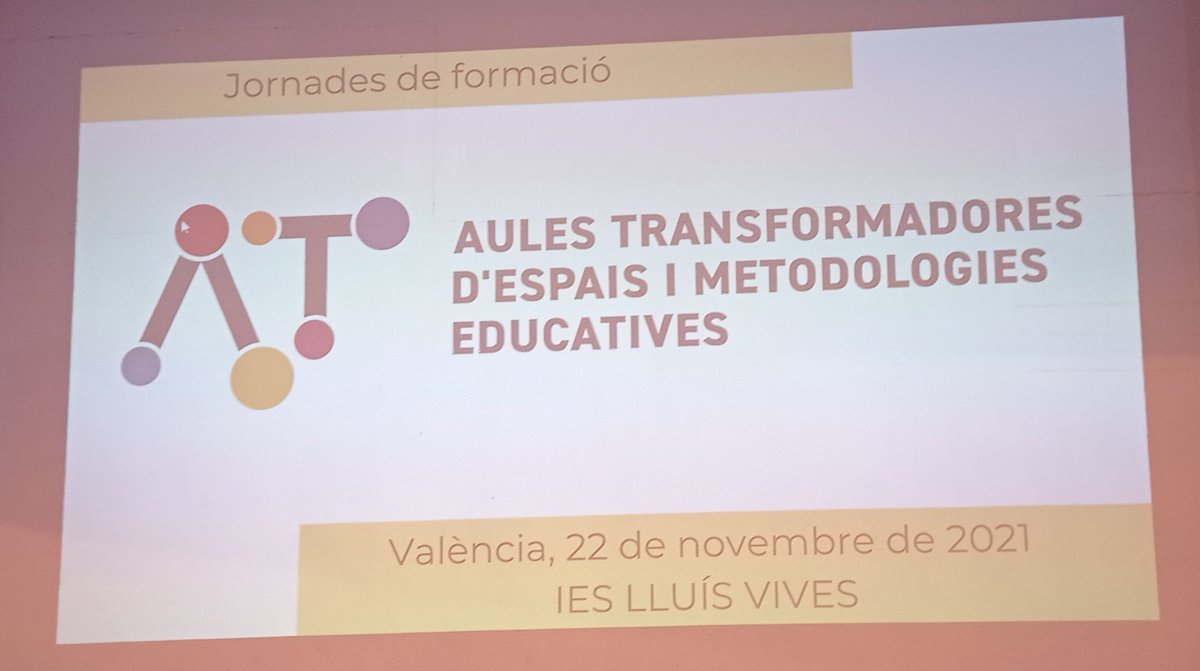 Empezamos la Jornada #aulestransformadores en #Valencia, en el IES Lluís Vives 

<a href="/GVA_Cefire/">Formació, Innovació i Recursos per al Professorat</a> #auladelfuturo #embajadoresadf
