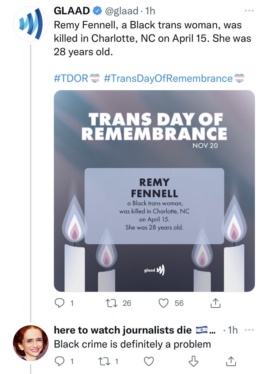 GCAntisemitism's tweet photo. This transphobe mocks dead Black trans women and also promotes antisemitic conspiracy theories about “elites.”  Cc: @GcRacism https://t.co/nJO6HNlKKw