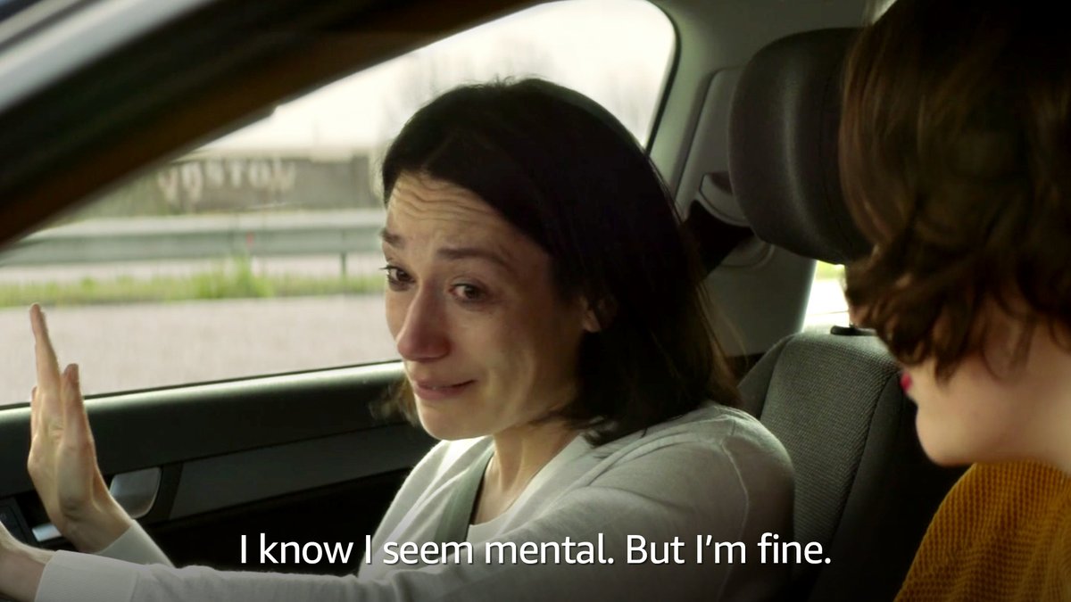 PrimeVideo's tweet photo. me when family members ask me how I am during the holidays https://t.co/Pft973UXwy