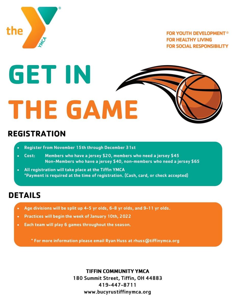 Registration for our Winter Basketball is going on NOW!