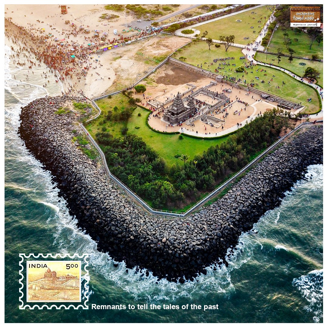 tntourismoffcl's tweet photo. 📍Monuments of Mamallapuram

#KnowOurHeritage 
The Pallava rulers created this set of sanctuaries, which were carved out of rock along the Coromandel coast in the 7th and 8th centuries. It is notable for its rathas, mandapas, and large open-air reliefs! https://t.co/v8FDTAmVNX